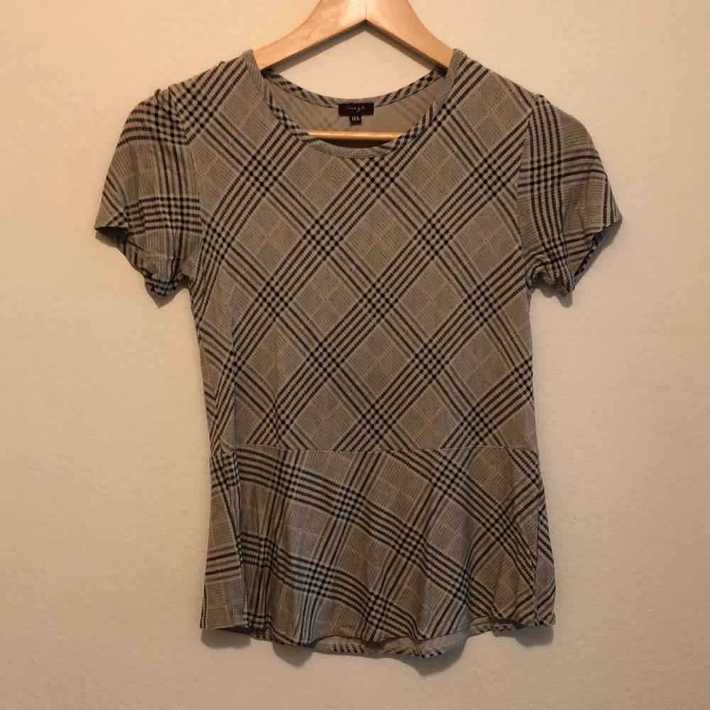 plaid top